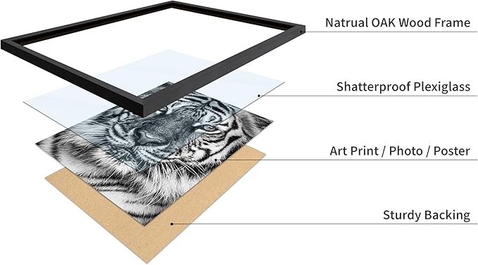 Poster Master Vintage Tiger Face Print