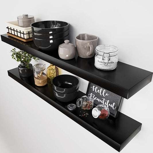 BAOBAB WORKSHOP Wood Floating Shelves