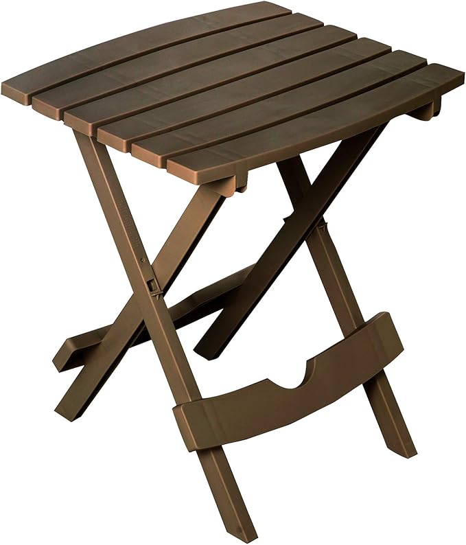 Adams Quik-FoldÂ® Side Table - Earth Brown