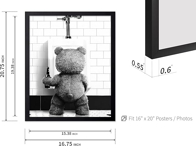 Poster Master Funny Teddy Bear Print
