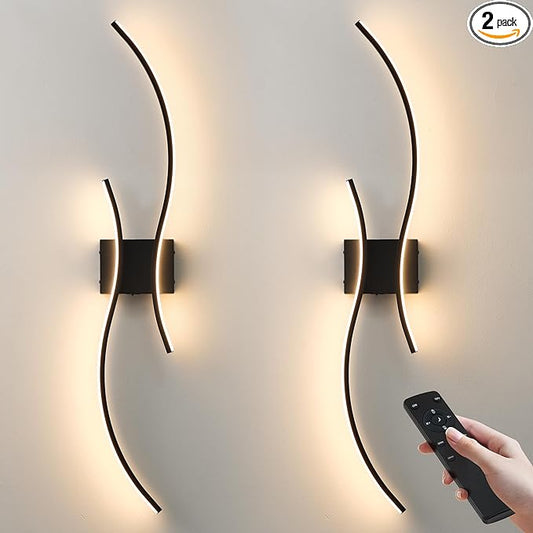 Battery Operated Wall Sconces Set of Two
