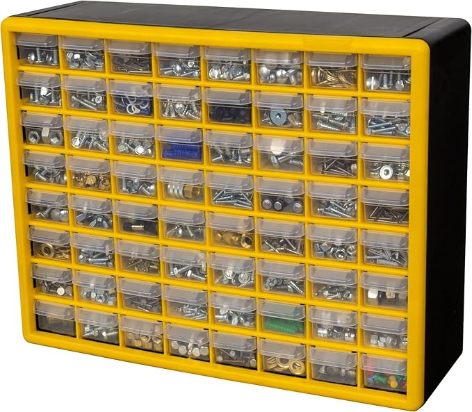 Akro-Mils 64-Drawer Plastic Drawer Storage Cabinet