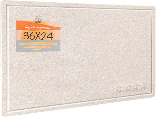 Lightomorrow Bulletin Board, 36 x 24 inches Felt Board