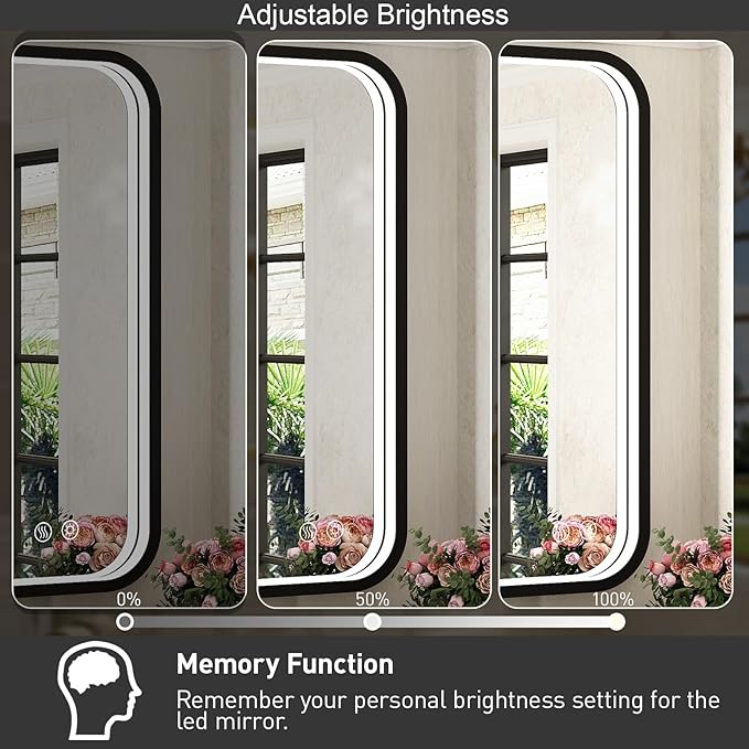 36x24 Inch LED Bathroom Mirror