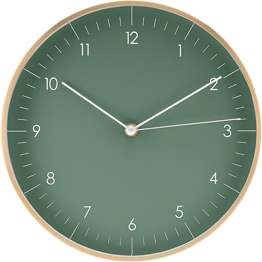 LUUK LIFESTYLE Wall Clock with Silent Movement, Without Ticking, Elegant and