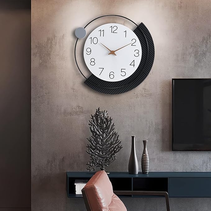 Dankeit Decorative Wall Clock, Silent Non-Ticking Quartz Battery Operated