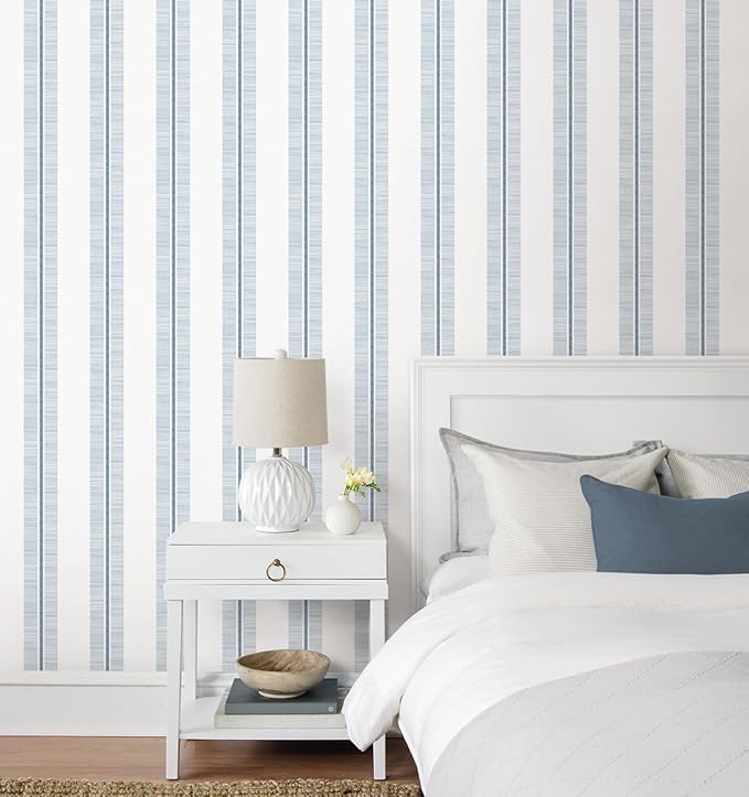 NextWall Beach Towel Stripe Peel and Stick Wallpaper
