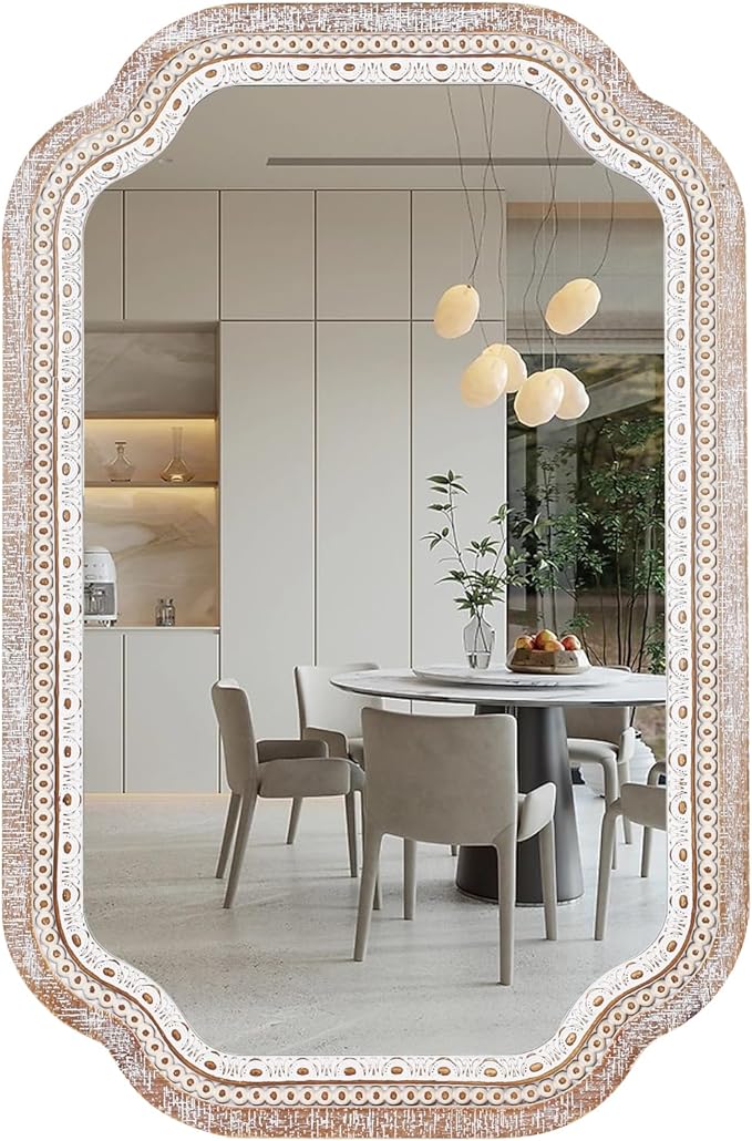 Reflinto 36x24 inch Rustic Farmhouse Wall Mirrors