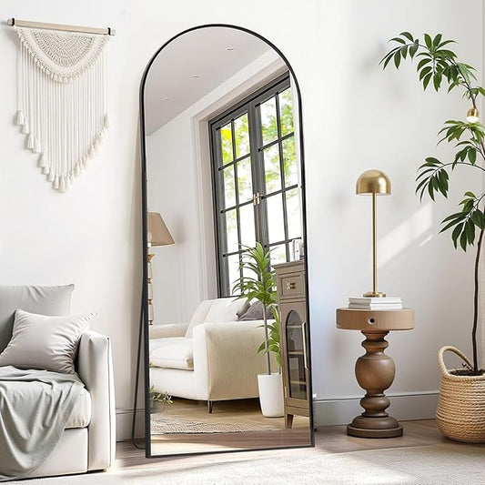 Rowjut Floor Mirror Arched Mirror Full Length 56"X20" Full Length Mirror can be