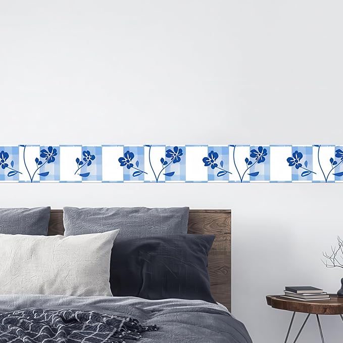 HOMETITUTE Wallpaper Border 4x196 Inch Peel and Stick PVC Wall Border Wallpaper