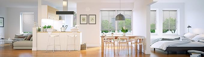 CHICOLOGY Mini Blinds for Indoor Windows – 84"W x 48"H, Kitchens & Apartments
