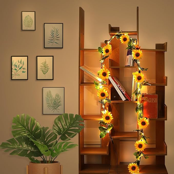 GOESWELL Artificial Sunflower Garland