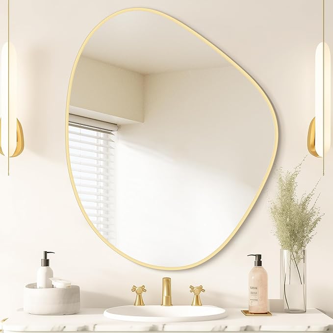WallBeyond Asymmetrical Mirror, Irregular Wall Mirror