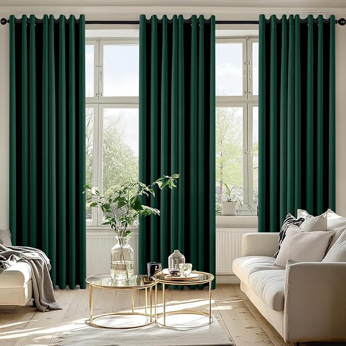 MIULEE Blackout Curtains for Bedroom Living Room 2 Panels, Thermal Insulated