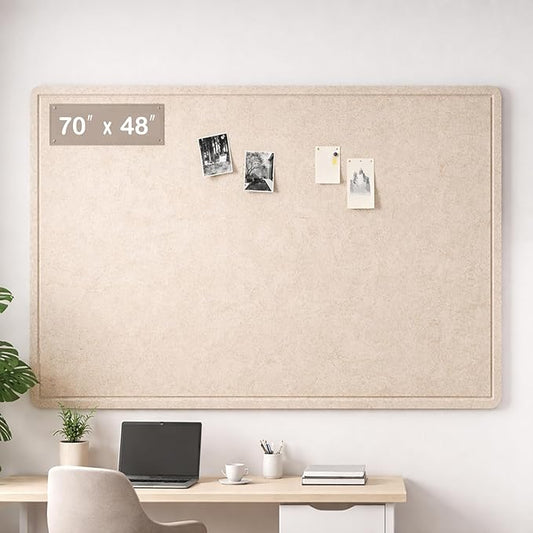 Large Felt Bulletin Board for Wall, Soft Felt Cork Board for Office, Home