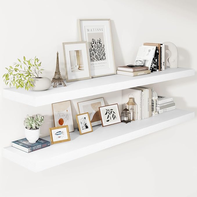 Vivelove 24/36/48/55 Inch Floating Shelves