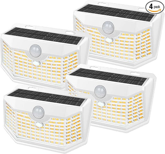 HMCITY 120 LED Solar Lights Outdoor