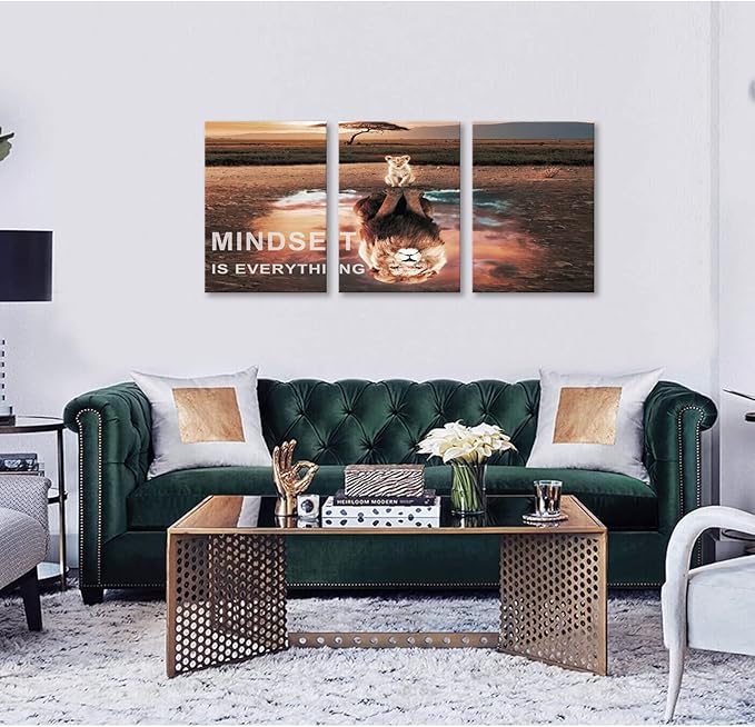 KAWAHONE Inspiration Quotes Wall Art, Motivational Determination Patience