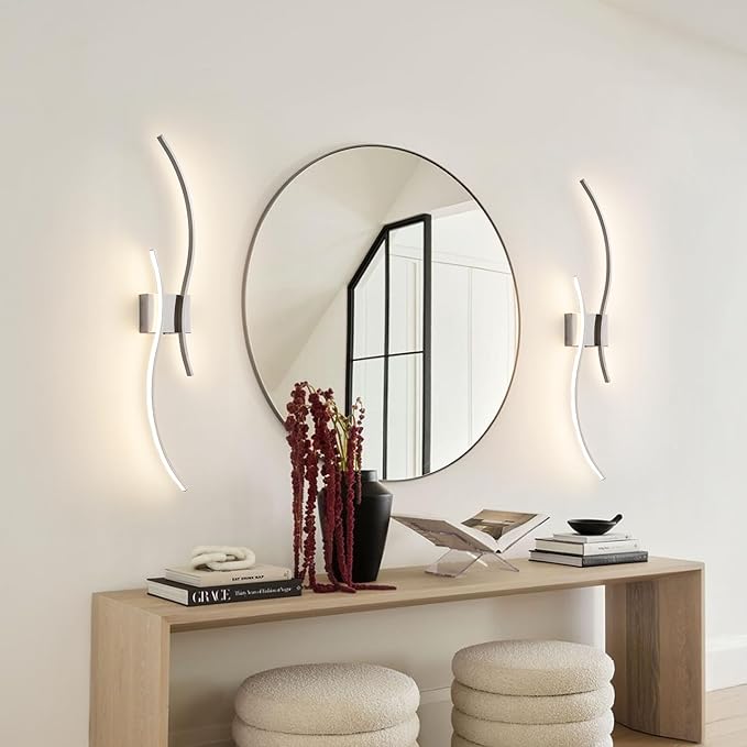 Battery Operated Wall Sconces Set of Two