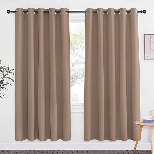 NICETOWN Blackout Doorway Curtain Drape 72 inch Long