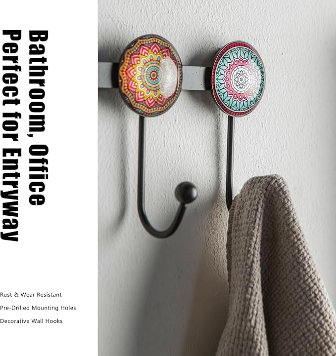 Boho Coat Rack Wall Mounted