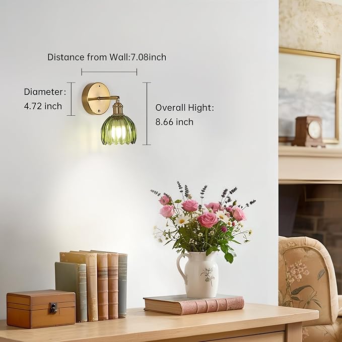 Shenmoyl Battery Operated Vintage Wall Sconces