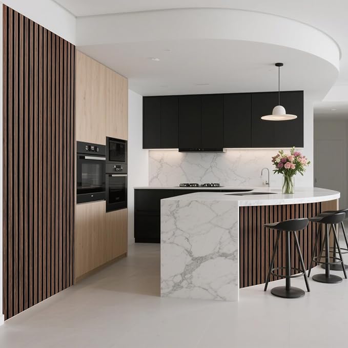 Art3d 2-Pack Acoustic Wood Slat Wall Panel