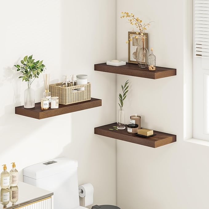 Vivelove 12 Inch Deep Floating Shelves