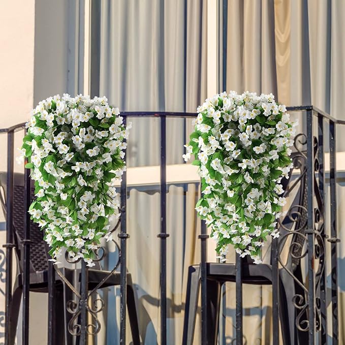 ZFProcess Artificial Fake Hanging Flowers Plants