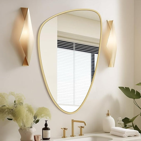 WallBeyond Asymmetrical Mirror, Irregular Wall Mirror, Wall Mirrors Decorative