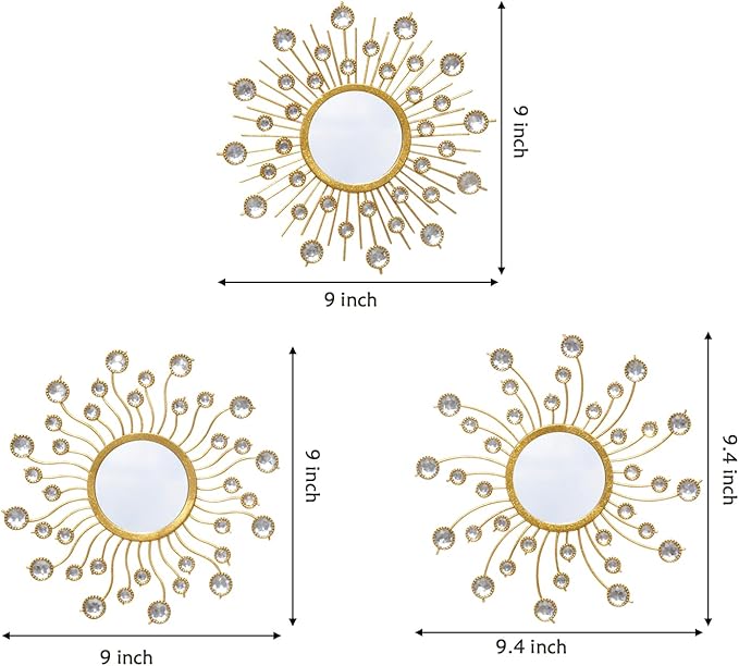 Mirror Wall Decor Wall Mirrors Decorative Sunburst Boho Mirror Gold Mirror Wall