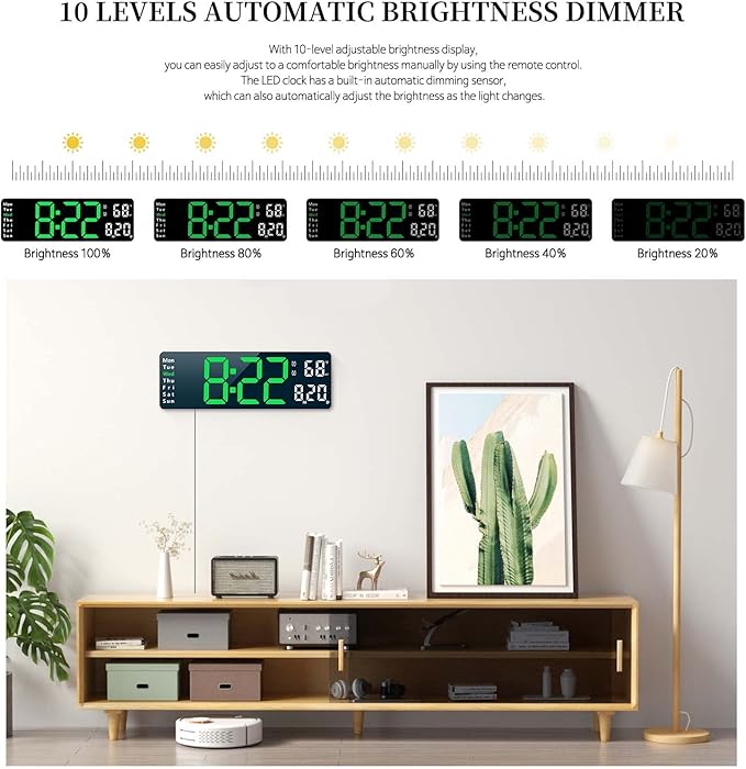 Digital Clock, Digital Wall Clock