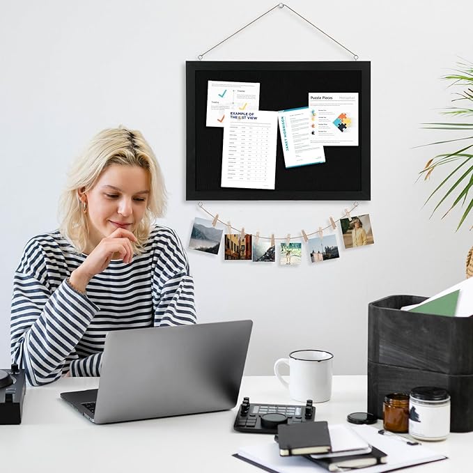 DOLLAR BOSS Black Cork Board