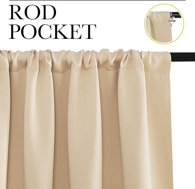 NICETOWN Blackout Room Darkening Curtains