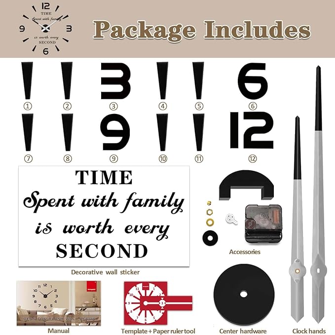 VANGOLD Design Large Wall Clocks