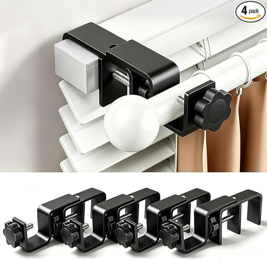 Mimiio No Drill Curtain Rod Brackets