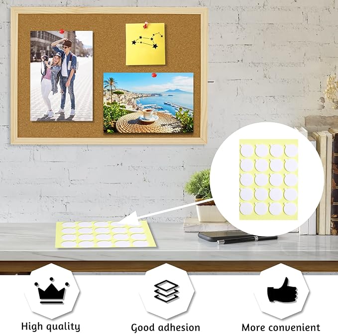 OWLKELA Cork Board 14.6"X 11", Notice Pin Board, Memo Board, Vision Board