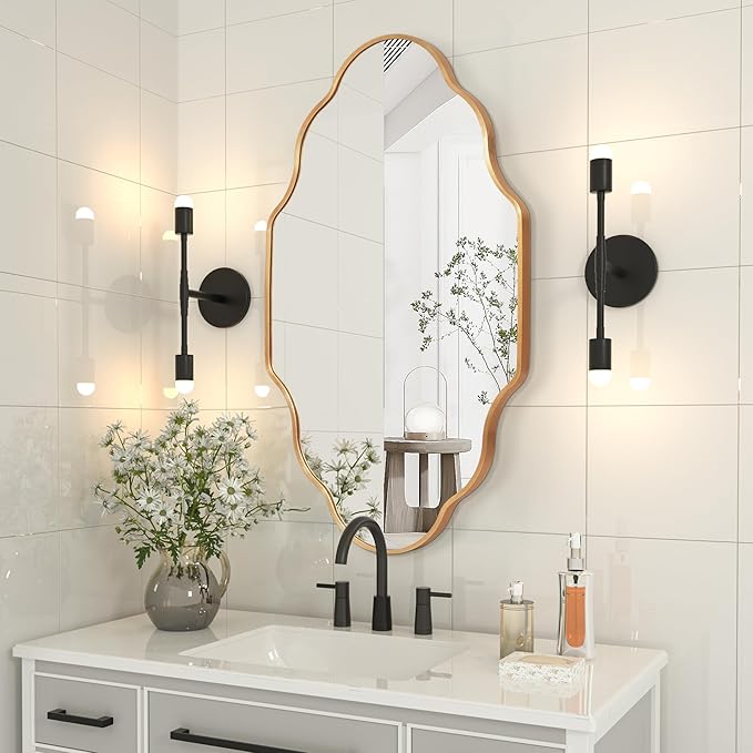 Scalloped Mirror for Bathroom