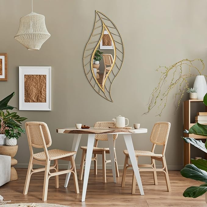 ironsmithn Leaf Teardrop Mirror