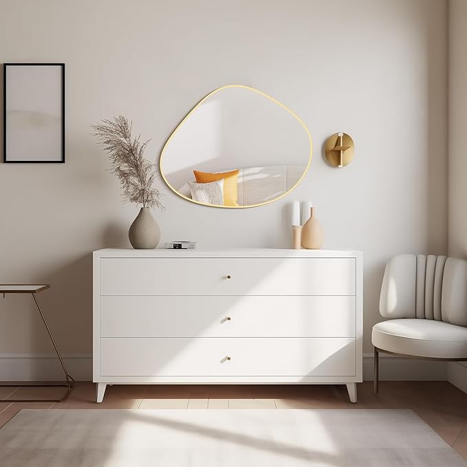 WallBeyond Asymmetrical Mirror, Irregular Wall Mirror