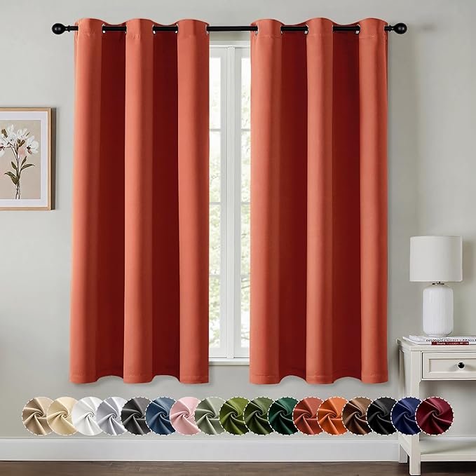 MIULEE Blackout Curtains for Bedroom Living Room 2 Panels, Thermal Insulated