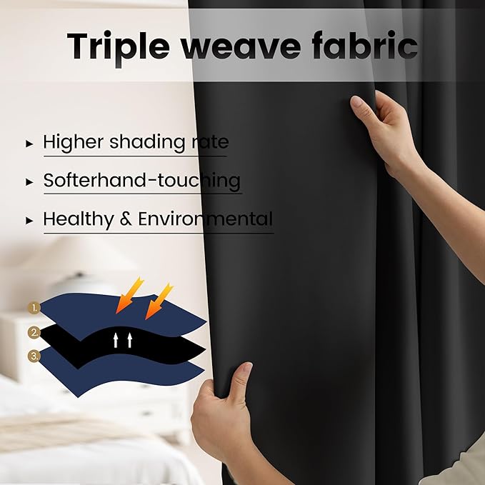 Extra Wide Room Room Divider Curtains, Theater Curtains