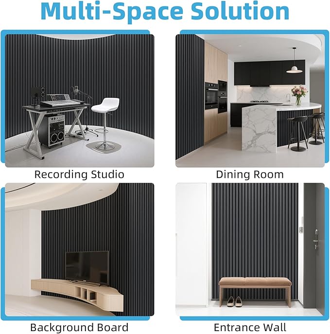 Art3d 2-Pack Acoustic Wood Slat Wall Panel