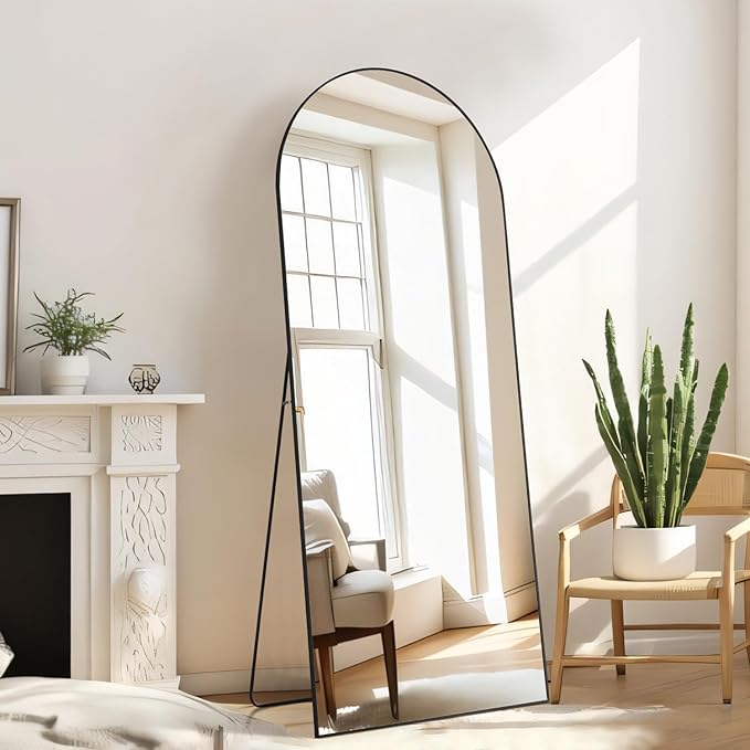Arched Mirror Full Length, Upgraded 21"x64" Body Wall Mirrors