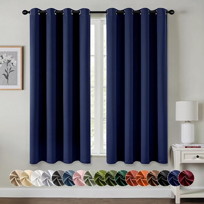 MIULEE Blackout Curtains for Bedroom Living Room 2 Panels, Thermal Insulated