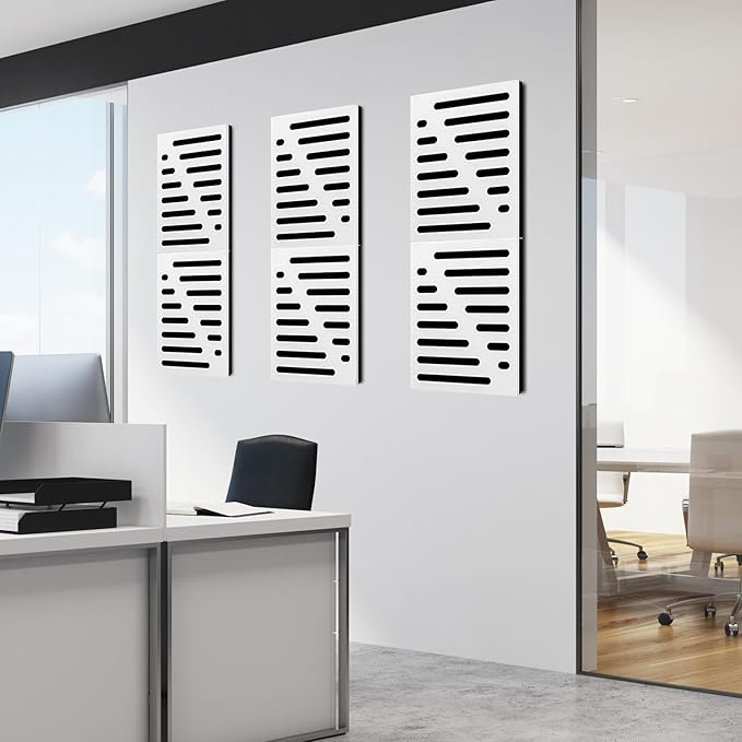 Art3d 6-Pack Self-Adhesive Soundproof Acoustic Panels