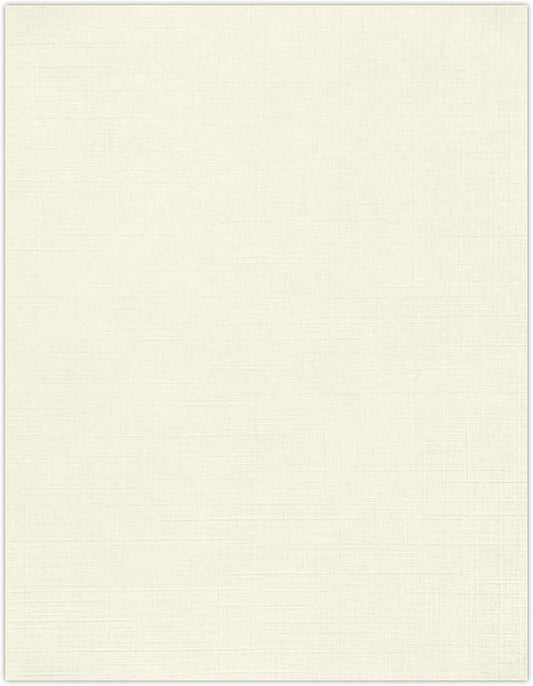 LUXPaper 8.5" x 11" Paper | Letter Size | Natural Linen | 80lb. Text | 500 Qty