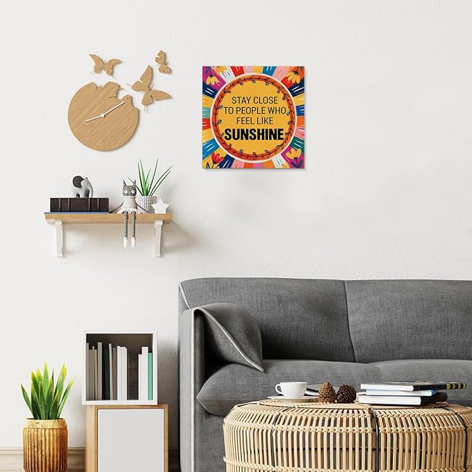 Inspirational Sunshine Wall Art Decor, Motivational Canvas Painting Pictures