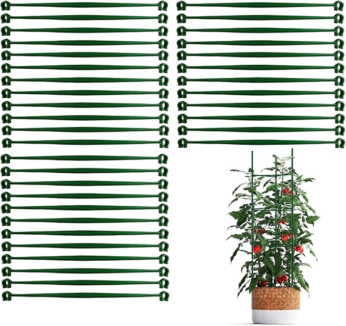 Tomato Trellis,36-piece Expandable Climbing Planter Holder | Plant Support Stakes | for Vegetable Gardening Cucumber Bean Pea Pepper Strawberry Grape Vine
