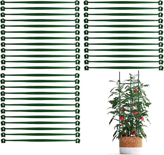 Tomato Trellis,36-piece Expandable Climbing Planter Holder | Plant Support Stakes | for Vegetable Gardening Cucumber Bean Pea Pepper Strawberry Grape Vine
